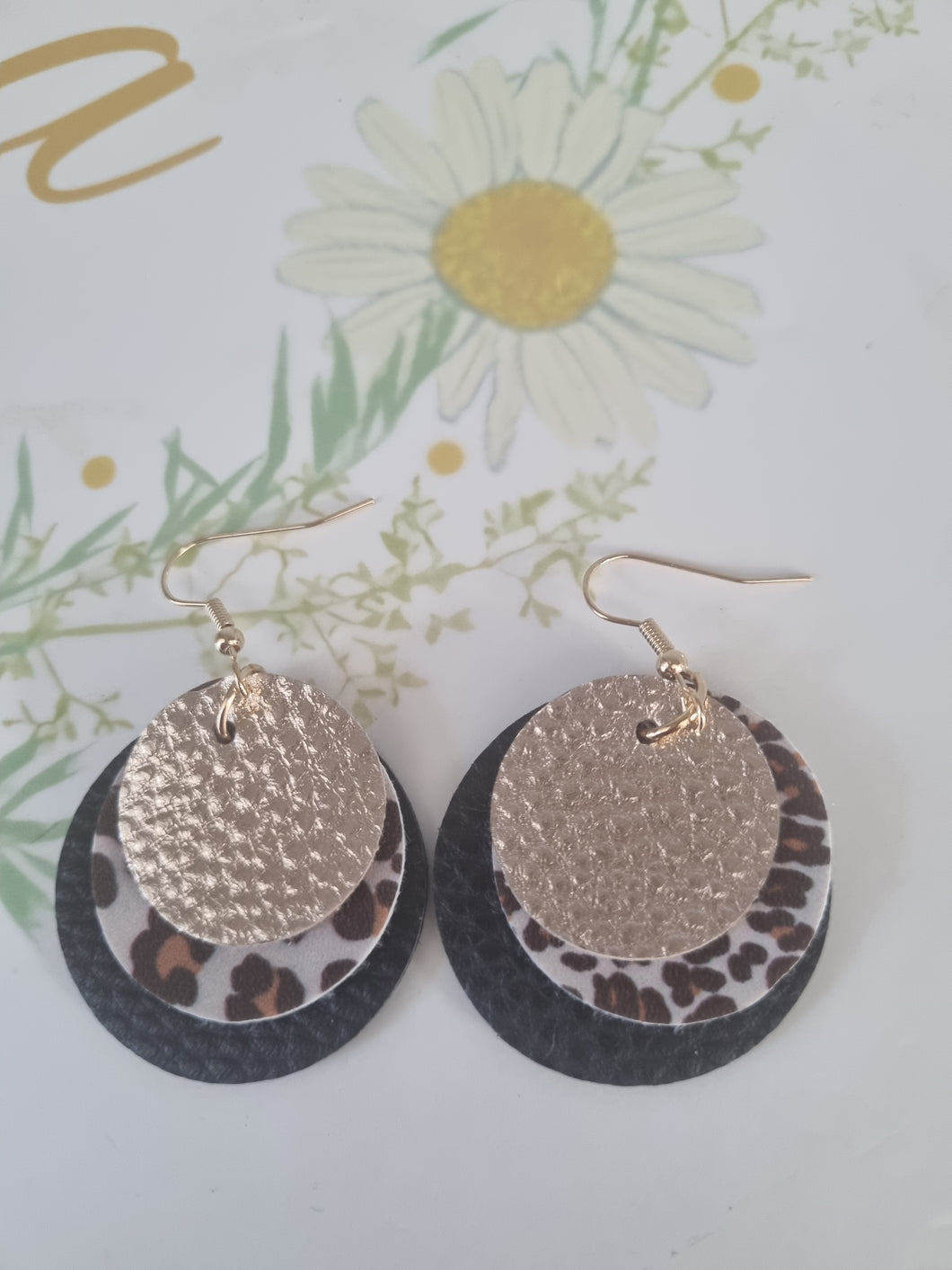 Metalic & Leopard Earrings