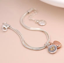 Load image into Gallery viewer, Double Heart Charm Bracelet
