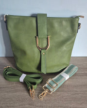 Load image into Gallery viewer, Olive Green 'Ellen' Bag &amp; FREE extra strap
