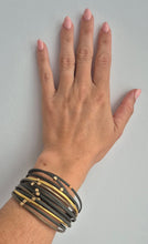 Load image into Gallery viewer, Khaki &amp; Gold Wrap Bracelet

