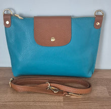 Load image into Gallery viewer, The &#39;Blanca&#39; Bag - Italian leather (avaliable in Turq &amp; Black)
