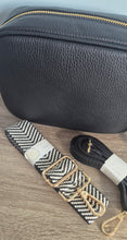 Load image into Gallery viewer, Black Leather Tassel Bag &amp; FREE extra strap
