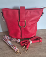 Load image into Gallery viewer, Red 'Ellen' Bag &amp; FREE extra strap
