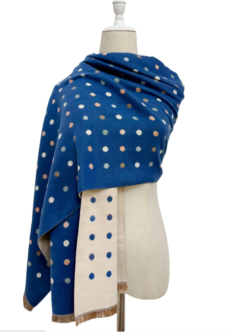 Blue polka