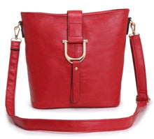 Load image into Gallery viewer, Red 'Ellen' Bag &amp; FREE extra strap
