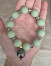 Load image into Gallery viewer, Green Polkadot Bracelet
