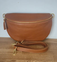 Load image into Gallery viewer, Italian Leather Crossbody Bum bag
