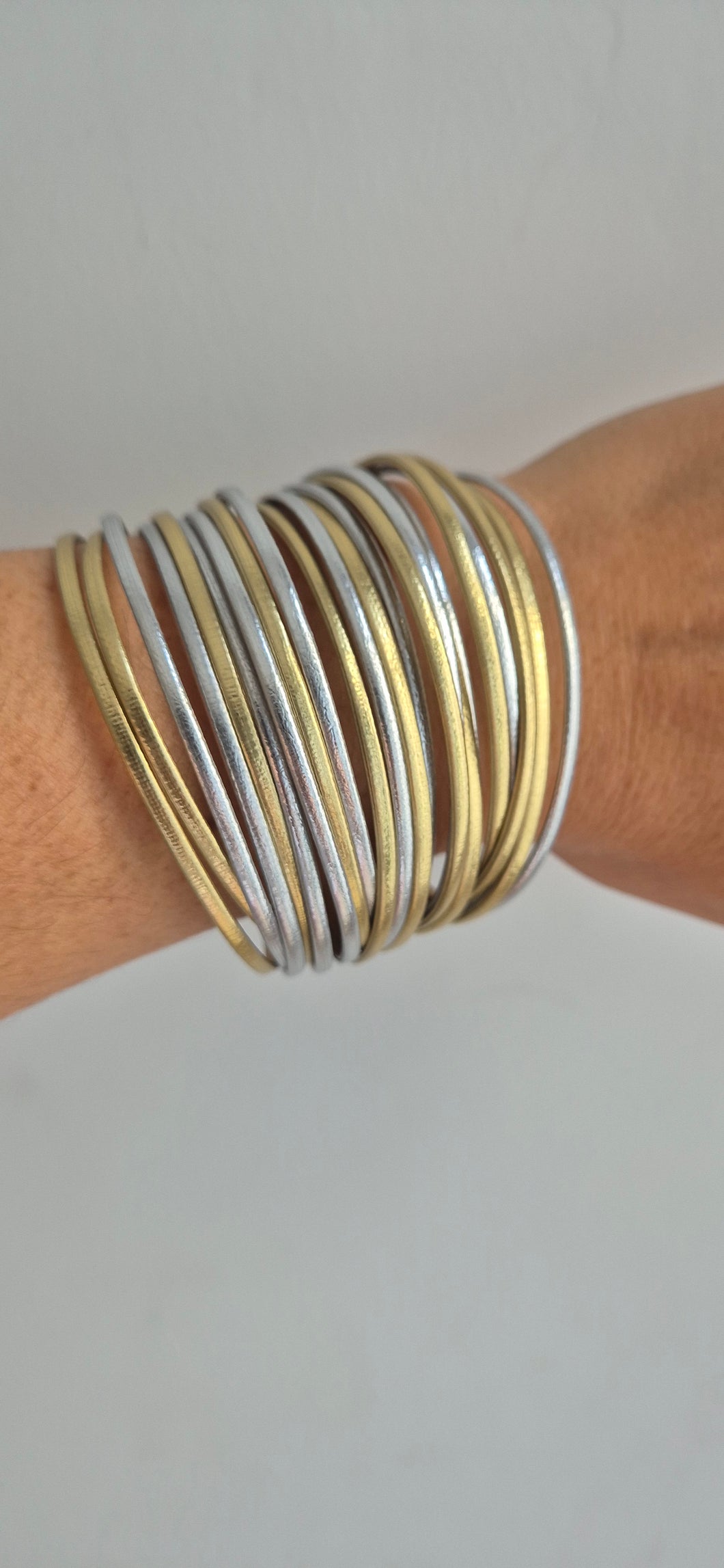Gold & Silver Wrap Bracelet