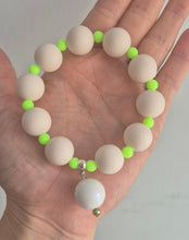 Load image into Gallery viewer, Cream &amp; Neon Bracelet
