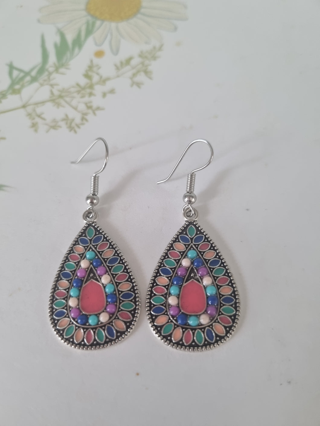 Pink & Blue Earrings
