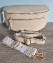 Load image into Gallery viewer, Cream Crossbody Bum Bag &amp; FREE extra strap
