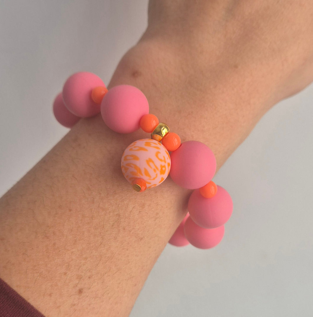 Pink & Orange Leopard