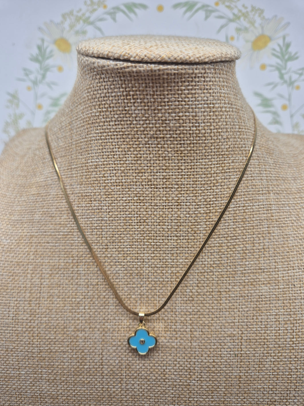 Blue Designer inspired necklace