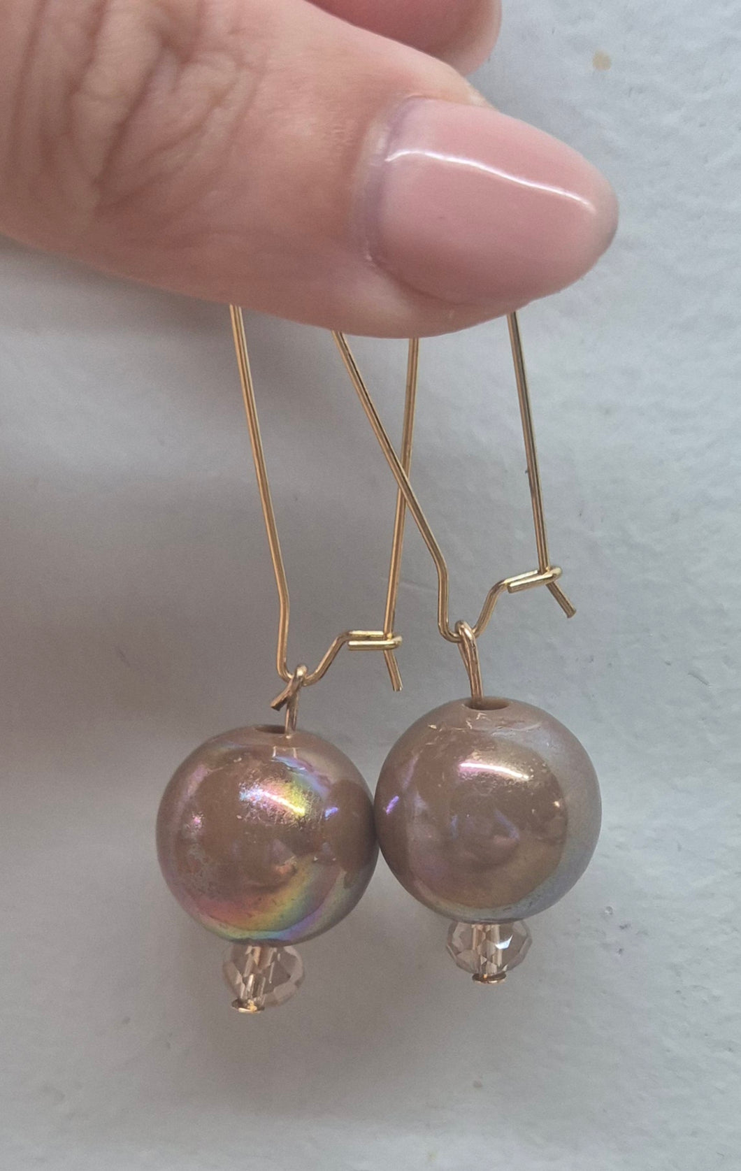 Brown Shimmer Earrings