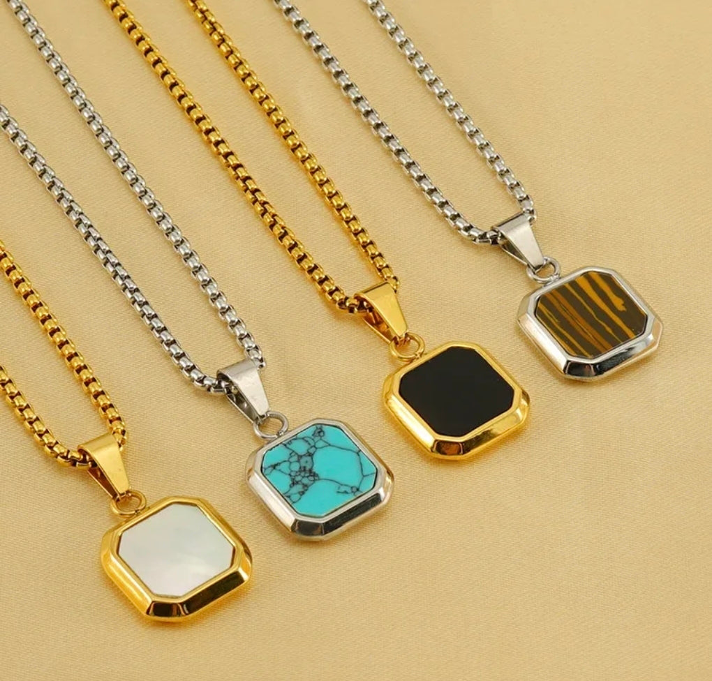 Stone Necklace (3 colours available)
