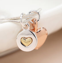 Load image into Gallery viewer, Double Heart Charm Bracelet

