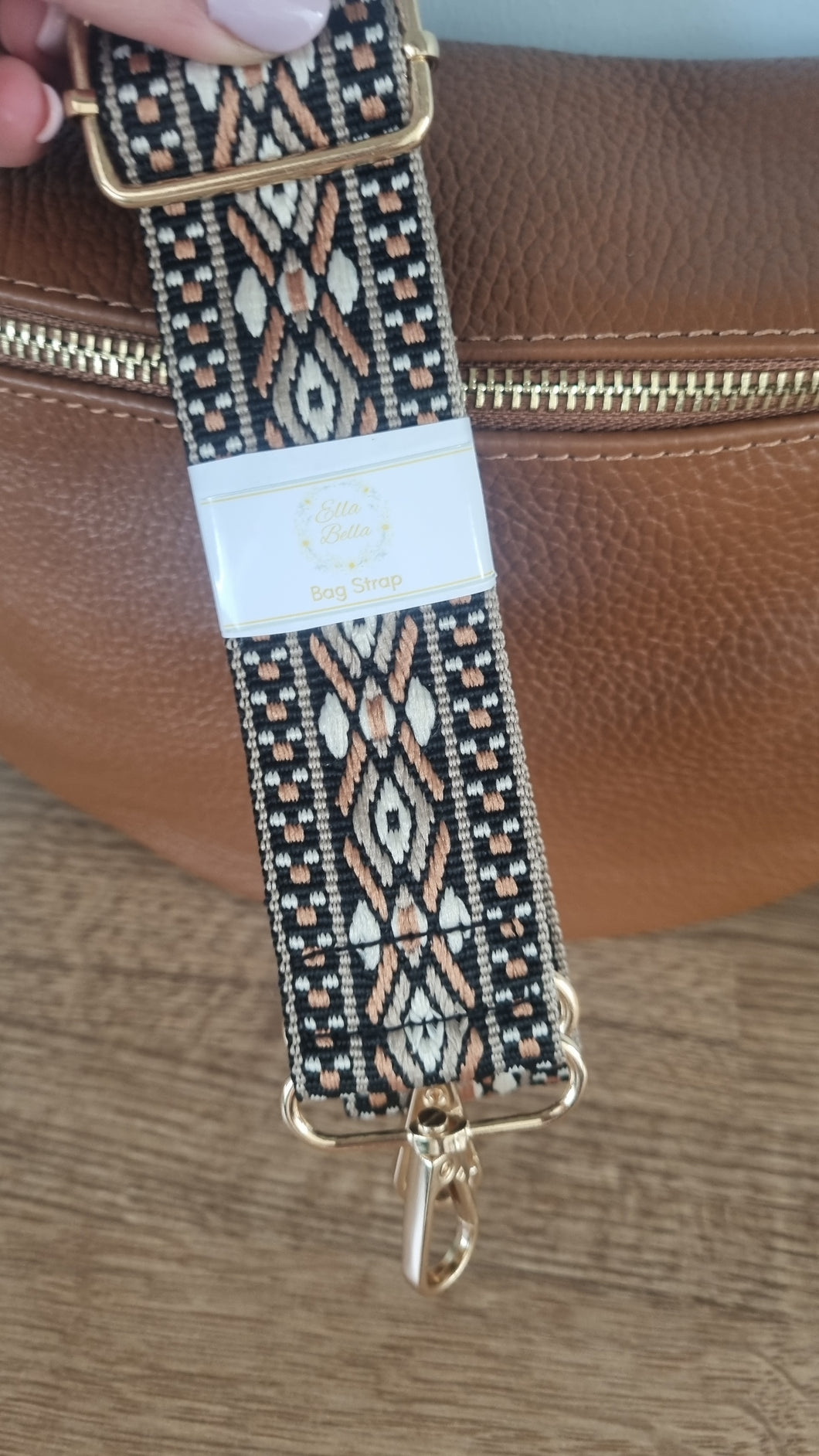 Black & Camel Strap