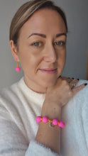 Load image into Gallery viewer, Hot Pink &amp; Orange Earrings
