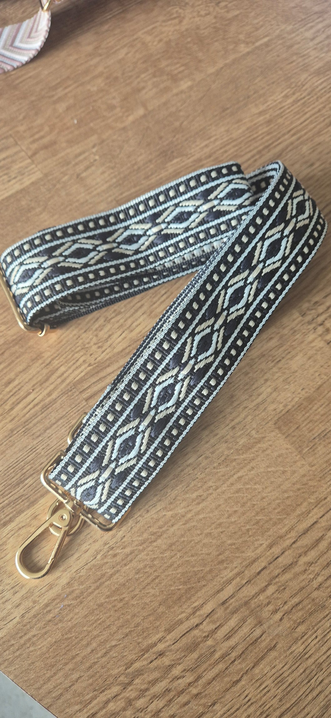 Navy & Black Plait Strap