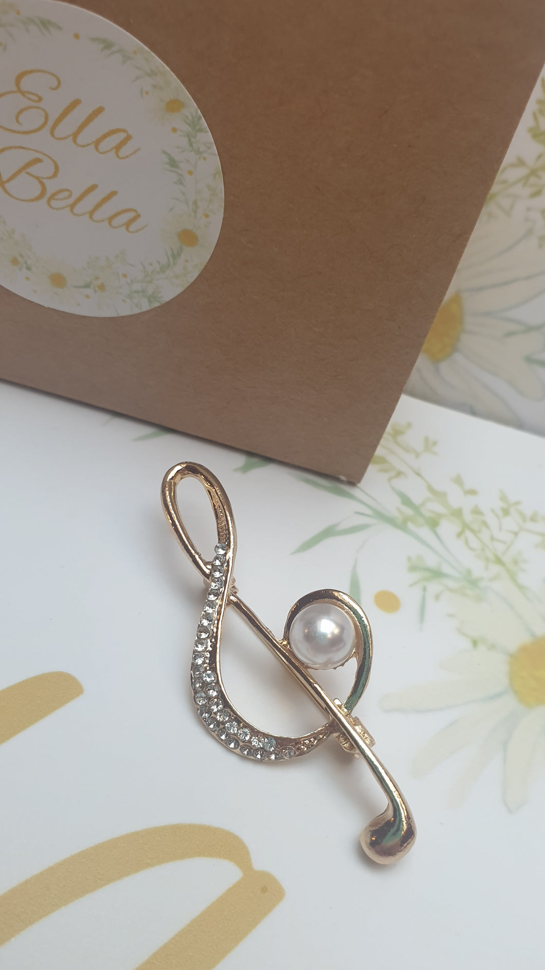 Music Note Brooch