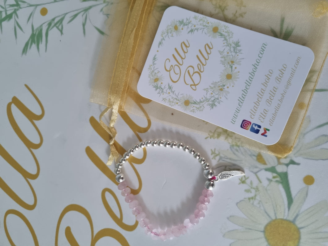 Angel Wing Rose Bracelet